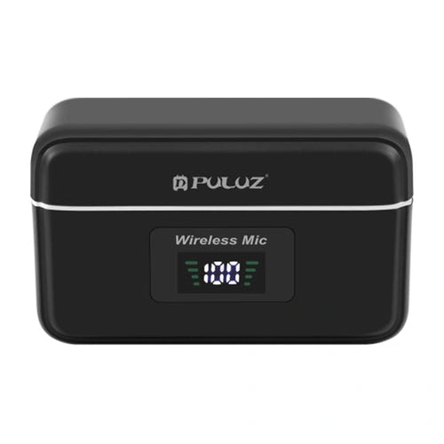 Puluz SmartLink WS300 - Micro-cravate sans fil pour vlog et interview : boîtier charge écran numérique