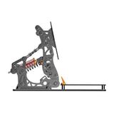 PXN PD LP Vector X - Pédalier load cell 200 kg en carbone et aluminium : frein cellule de charge