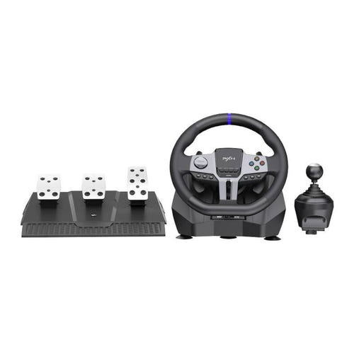 PXN V9 Gen2 - Volant de simulation RGB avec pédalier à effet Hall : jante TPE boutons