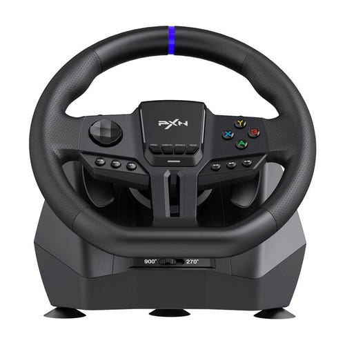 PXN V900 Gen2 - Volant de simulation 900 degrés avec pédalier à capteurs Hall : métallique