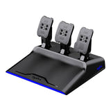 PXN V99 - Volant de simulation 900 degrés, pédalier 3 pédales et boîte 6+R : base et serre joints