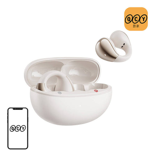 QCY Crossky Clip C30 - Écouteurs clip à oreille libre (blanc) (vue 1)