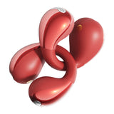 QCY Crossky Clip C30S - Écouteurs à oreille ouverte à clip (rouge) : son spatial 360