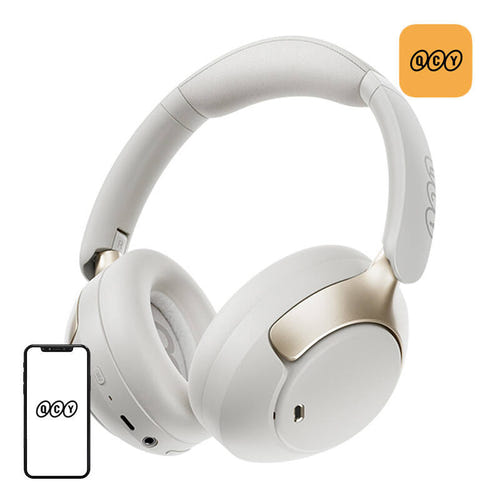 QCY H3 Pro - Casque sans fil ANC Hi-Res (blanc) (vue 1)