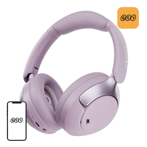 QCY H3 Pro - Casque ANC 50 dB Hi-Res LDAC (violet) (vue 1)