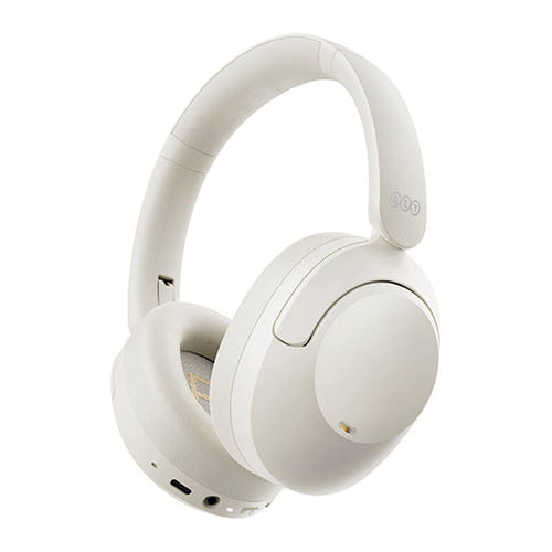 QCY H4 - casque sans fil à réduction de bruit ANC, blanc : arceau