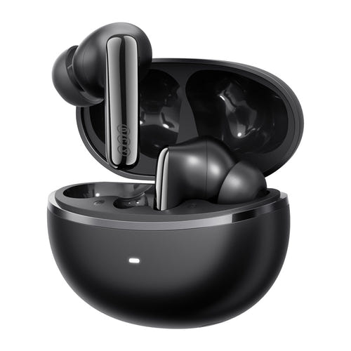 QCY MeloBuds N70 - écouteurs sans fil à réduction de bruit, noir : DualCore MEMS noir