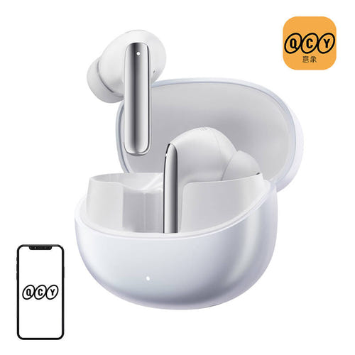 QCY MeloBuds Pro HT08 - Écouteurs ANC Hi-Res (blanc) (vue 1)