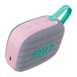 QCY SP3 - Enceinte Bluetooth 6.0 compacte étanche IPX5, rose : boutons commande