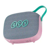 QCY SP3 - Enceinte Bluetooth 6.0 compacte étanche IPX5, rose : vue de dos