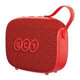 QCY SP3 - Enceinte Bluetooth portable étanche IPX5, rouge : dragonne silicone