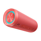 QCY SP7 - enceinte Bluetooth portable étanche RGB, rouge (vue 3)
