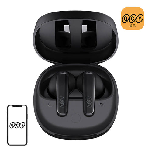 QCY T13x - Écouteurs sans fil Bluetooth 5.3 (noir) (vue 1)