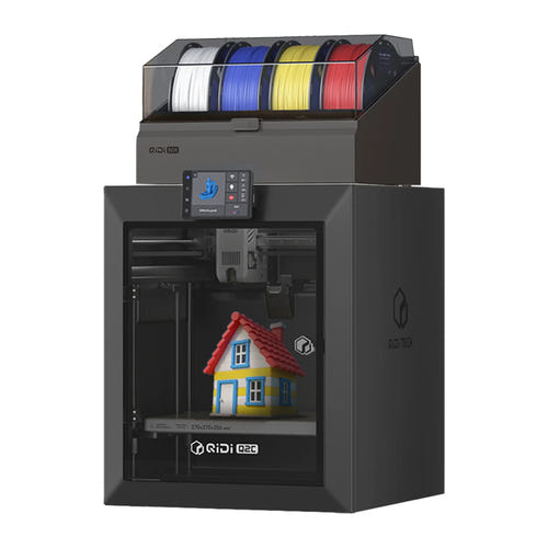 QiDi Q2C Combo - Imprimante 3D CoreXY 600 mm/s, plateau PEI double face : vue avant machine