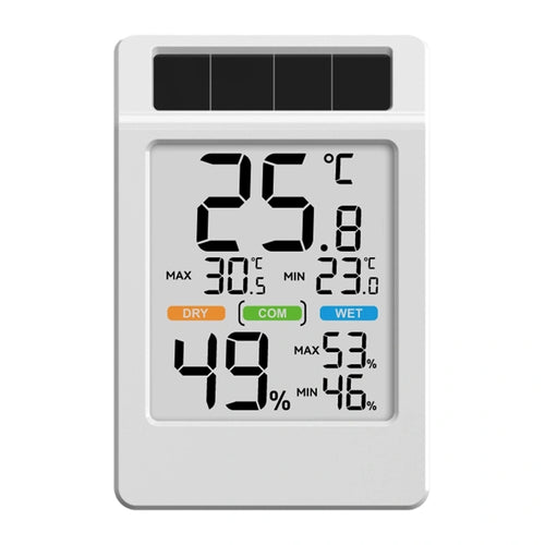 RainPoint BALDRTHERM B0590TH-V6 - Thermo-hygromètre solaire à grand écran - visuel 1