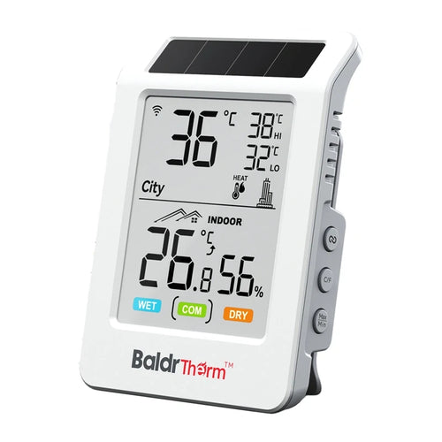 RainPoint BALDRTHERM HCS596WB - Thermo-hygromètre connecté Wi-Fi et solaire - visuel 1