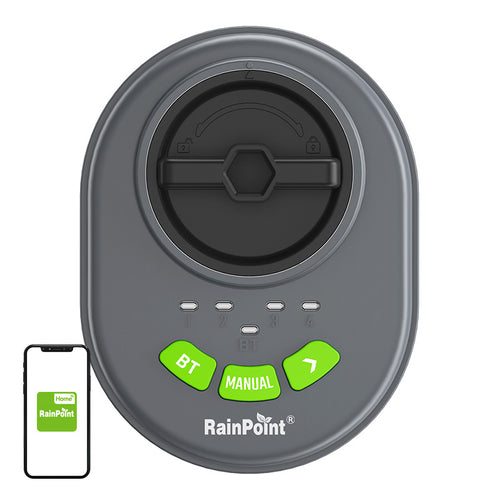 RainPoint HIC406B - Programmateur d'arrosage 4 voies Bluetooth - visuel 1