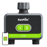 RainPoint HTV210B - Programmateur d'arrosage 2 zones Bluetooth avec hub connecté (vue 1)