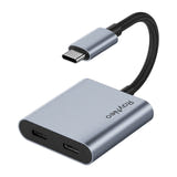 RayNeo Adaptateur USB-C - Charge 100 W et vidéo 4K/60 Hz pour lunettes AR