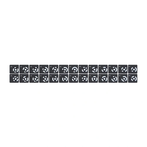Revopoint Coded Targets - Lot de 208 marqueurs codés autocollants pour Miraco Plus : planche de cibles codées 208