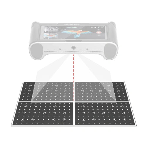 Revopoint HPCCB - Plaque de calibration codée haute précision pour scanners Miraco : kit quatre plaques PVC