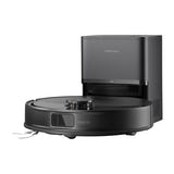 Roborock Q10 PF+ - Robot aspirateur et laveur avec station d'auto-vidage, noir : vue dessus