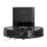 Roborock Q10 PF+ - Robot aspirateur et laveur avec station d'auto-vidage, noir : sac 27 litres colonne