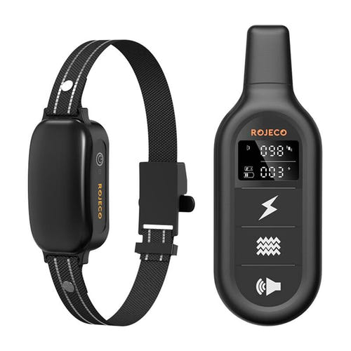 Rojeco PD521 - collier de dressage pour chien, portée 1000 m : noir