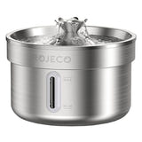 Rojeco - fontaine à eau en inox 2 L pour chat et chien : 2 L chat chien