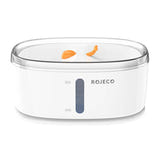 Rojeco - fontaine à eau sans fil 2,5 L pour chat et chien, filtration 4 couches : 2l5 chat chien