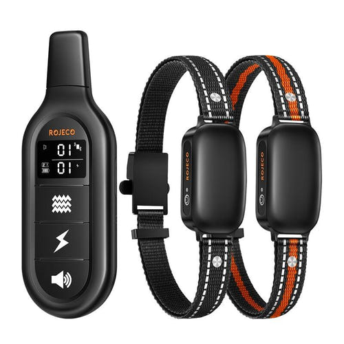 Rojeco PD521 - Collier de dressage anti-aboiement 1000 m (2 colliers)