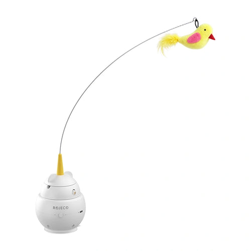 Rojeco Q2 - Jouet automatique pour chat avec laser et plume rotatifs - visuel 1