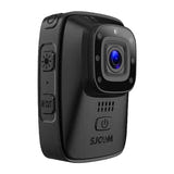 SJCAM A10 noire - caméra corporelle 1296p, vision nocturne infrarouge, 450 min d'autonomie, IP65 : profil boutons