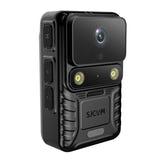 SJCAM A50 - caméra corporelle 4K avec vision nocturne infrarouge, GPS, écran tactile 2 pouces, IP65 : profil boutons latéraux