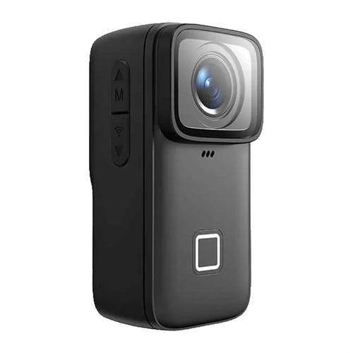 SJCAM C200 Pro - Mini caméra d'action 4K stabilisée, étanche 5 m : vue trois quarts gauche