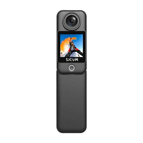 SJCAM C300 - caméra d'action 4K noire à double écran tactile : face