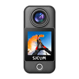 SJCAM C300 Pocket noire - mini caméra d'action 4K de 55 g, grand angle 154°, étanche 30 m en caisson : face