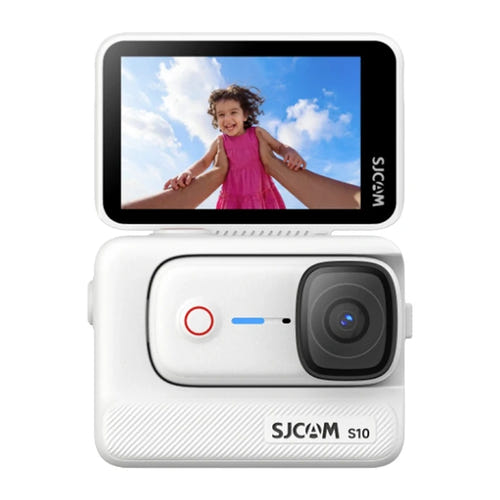 SJCAM S10 128 Go : 128 Go caméra action 4K boost Pod écran orientable blanche