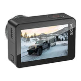 SJCAM SJ10 Pro Dual Screen - caméra d'action 4K 60 i/s à double écran, caisson étanche 30 m : dos profil