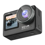 SJCAM SJ10 Pro Dual Screen - caméra d'action 4K 60 i/s à double écran, caisson étanche 30 m : vue trois quarts gauche