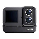 SJCAM SJ20 Charging Combo - caméra d'action 4K double objectif jour et nuit avec perche rechargeante : noire