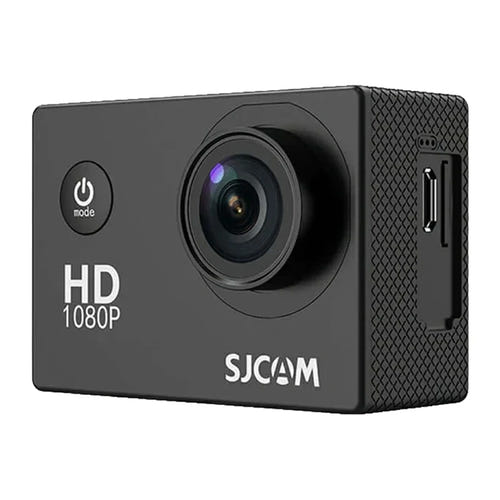 SJCAM SJ4000 Noire - Caméra d'action Full HD, étanche 30 m, kit complet : vue trois quarts