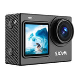 SJCAM SJ6 Ultra - caméra d'action 4K à double écran, commande vocale, étanche 30 m en caisson : profil bouton latéral