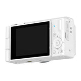 SJCAM ZV200 blanc - appareil photo numérique compact vlog 5K, 80 Mpx, écran IPS orientable 2,8 pouces : dos