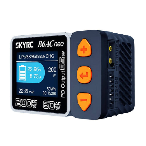 SkyRC B6AC Neo - Chargeur GaN 200 W multifonction (vue 1)