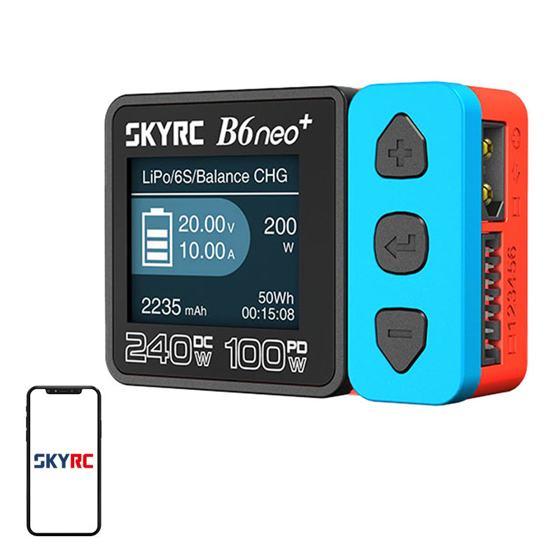 SkyRC B6neo+ - Chargeur équilibreur 240 W, lithium 1-6S, NiMH et plomb - visuel 1