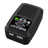 SkyRC e3S - chargeur de modélisme 2S/3S LiPo, LiHV et LiFe à équilibrage : bouton de mode et prises