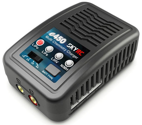 SkyRC E450 - Chargeur 2-4S LiPo, LiFe, LiHV et 6-8S NiMH, 50 W : de modélisme
