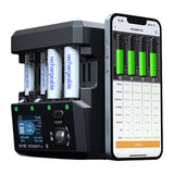 SkyRC NC3000 Pro - Chargeur analyseur 4 accus AA et AAA NiMH et NiCd : molette aluminium