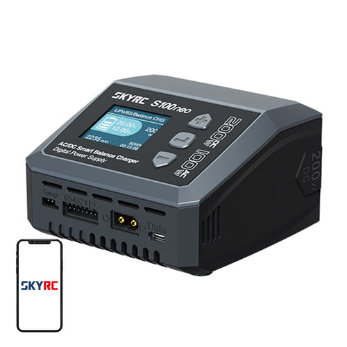 SkyRC S100neo - Chargeur intelligent AC/DC 100/200 W (vue 1)